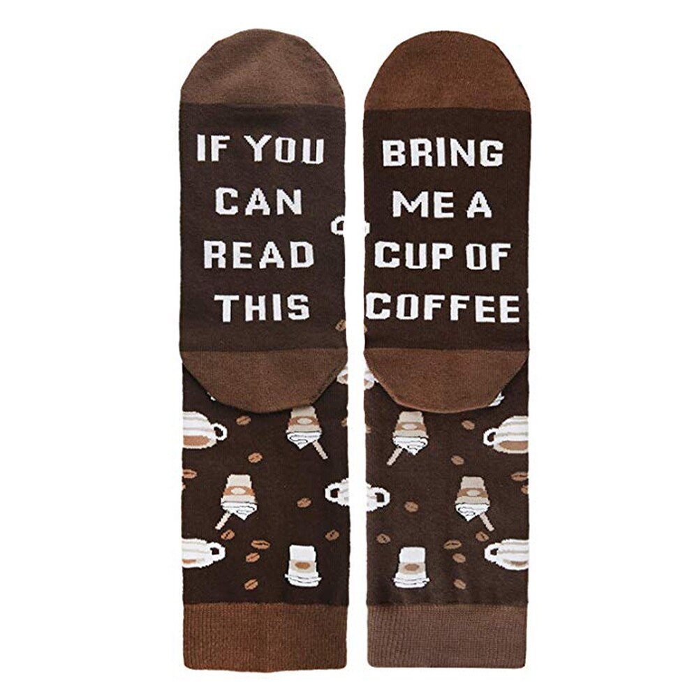 If You Can Read This Bring Me Wine / Coffee / Bacon / Beer / Tacos / Watching Hallmark - Funny Unisex Printed Socks For Men Women