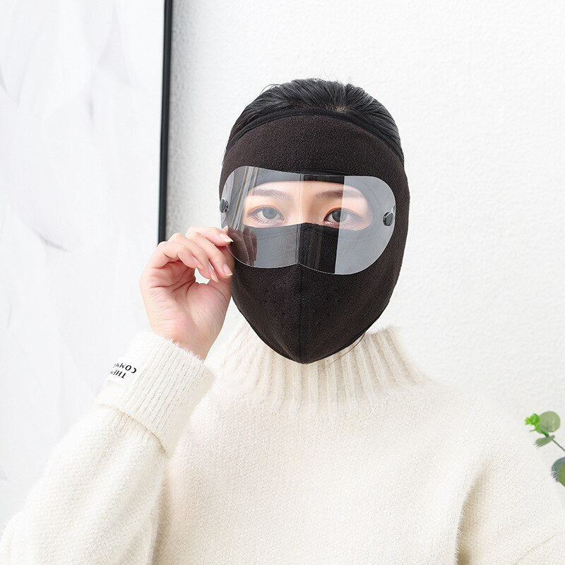 Full Face Covering | Cashmere Polar Fleece Unisex Full Facial Protection | Dust-Proof And Anti-Fog