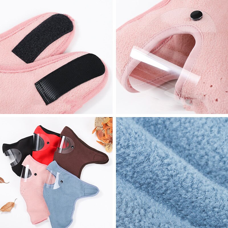 Full Face Covering | Cashmere Polar Fleece Unisex Full Facial Protection | Dust-Proof And Anti-Fog