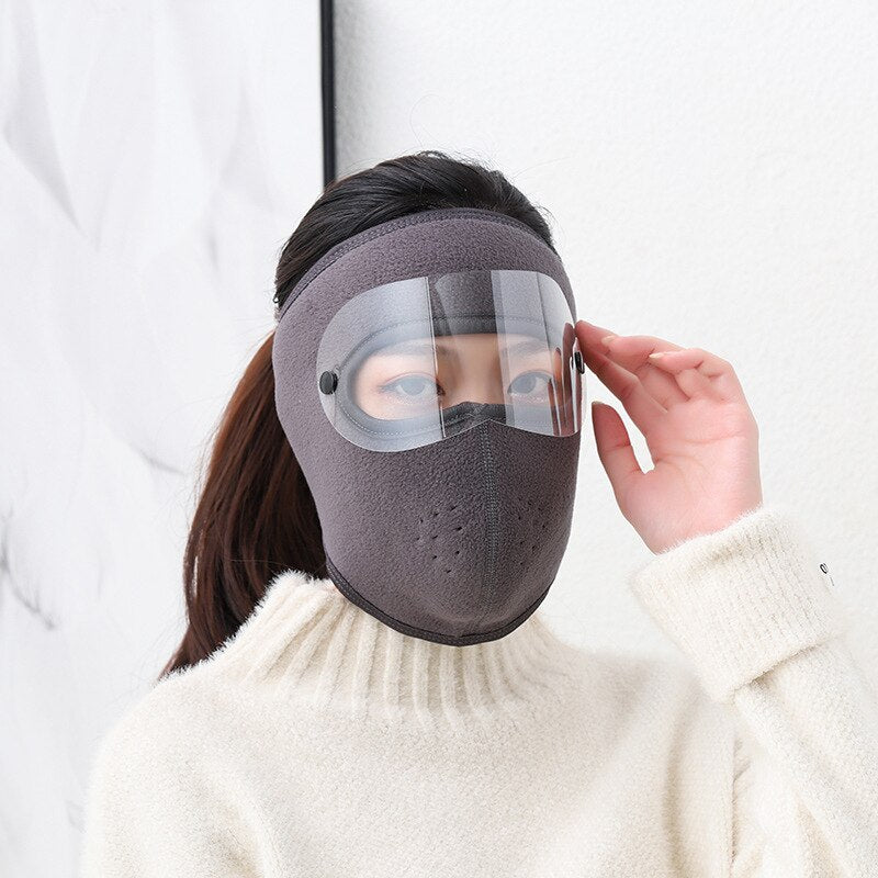 Full Face Covering | Cashmere Polar Fleece Unisex Full Facial Protection | Dust-Proof And Anti-Fog