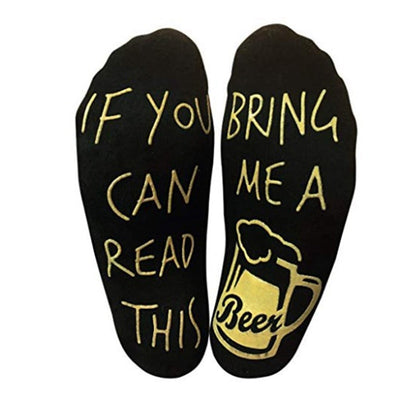 If You Can Read This Bring Me A Beer Socks - Funny Aniti-Slip Socks
