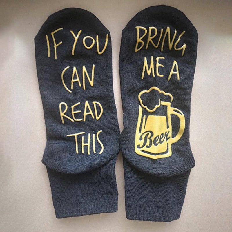 If You Can Read This Bring Me A Beer Socks - Funny Aniti-Slip Socks