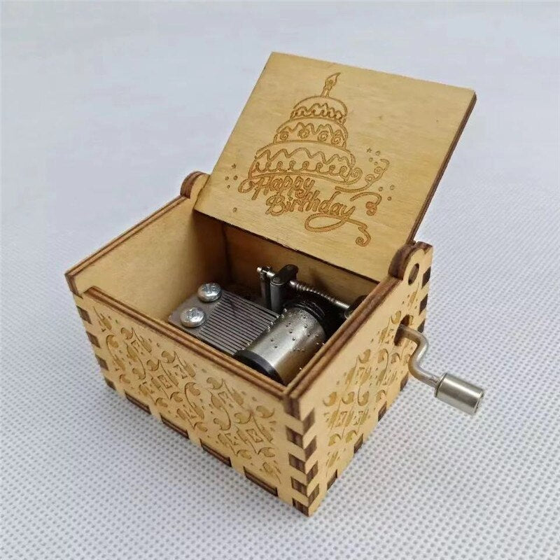 Handcranked Music Box, You Are My Sun Theme Song "Love Dad, Love Mom, Love Daughter, Love Wife" Christmas Gift Birthday Gift