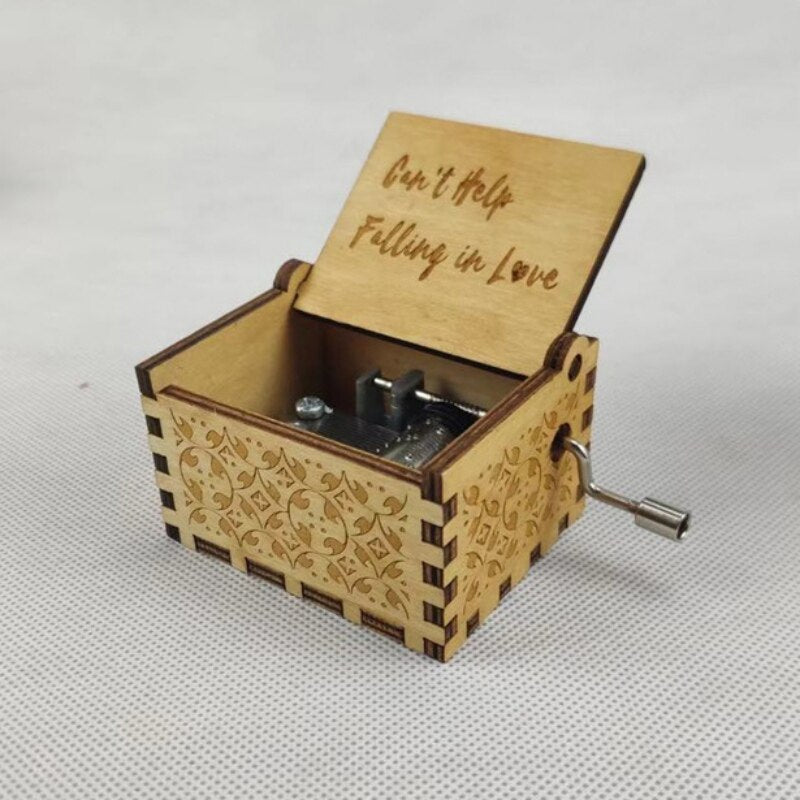 Handcranked Music Box, You Are My Sun Theme Song "Love Dad, Love Mom, Love Daughter, Love Wife" Christmas Gift Birthday Gift