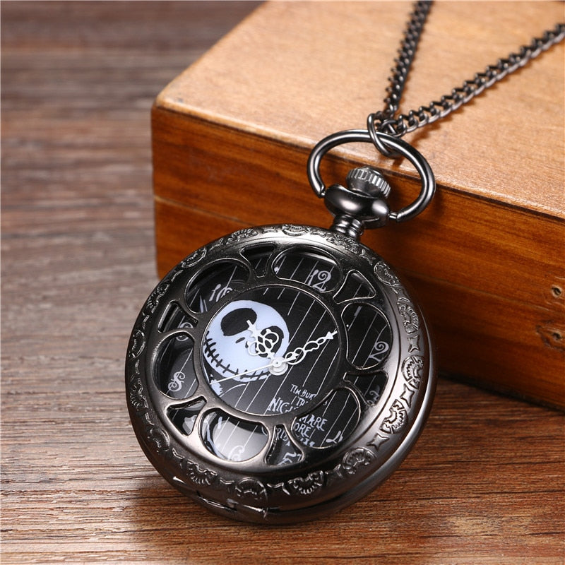 Jack Nightmare Before Christmas Antique Steampunk Pocket Watch - Unisex Gift Idea