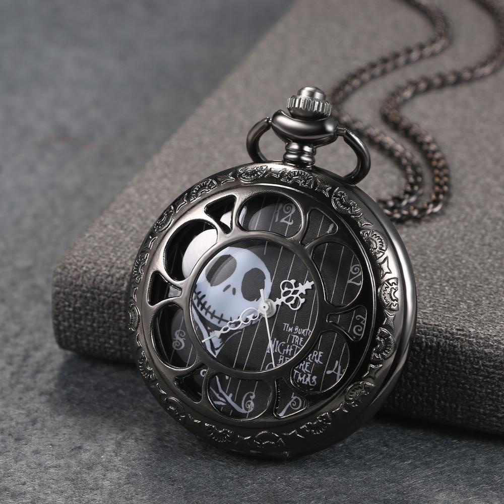 Jack Nightmare Before Christmas Antique Steampunk Pocket Watch - Unisex Gift Idea
