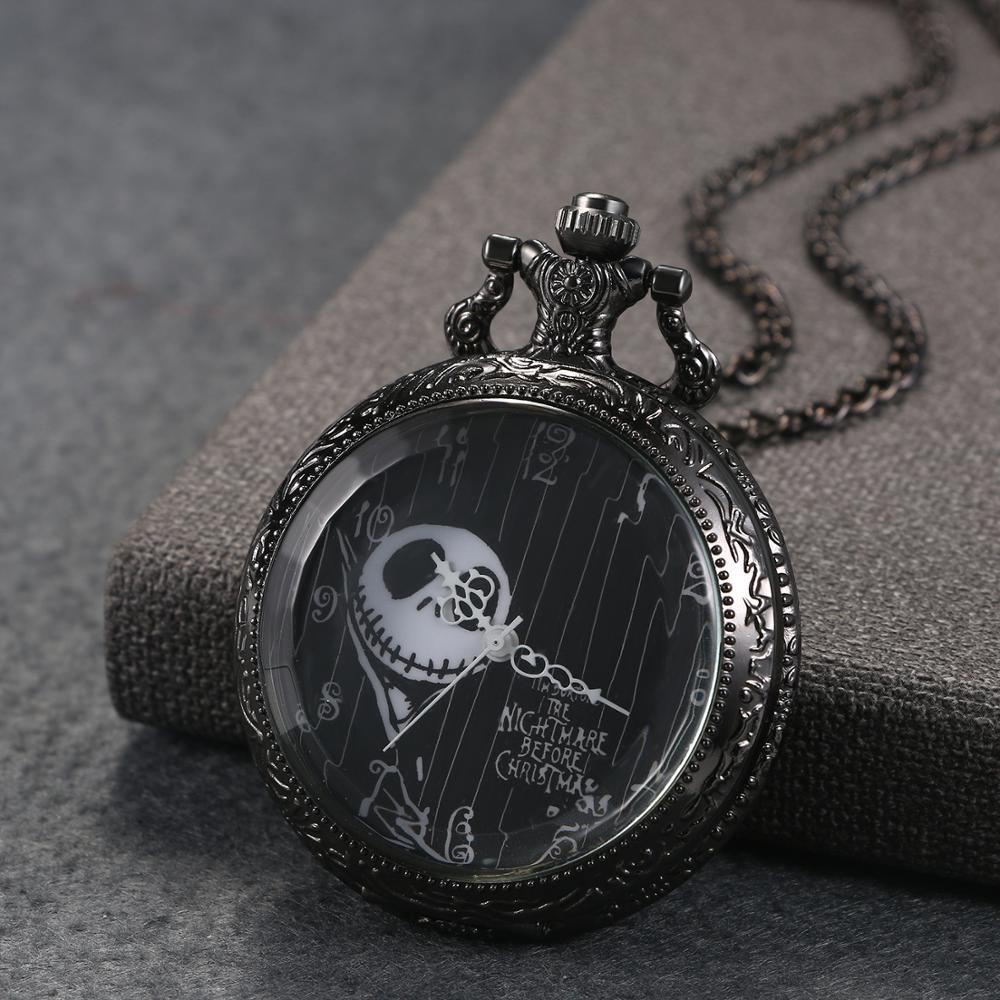 Jack Nightmare Before Christmas Antique Steampunk Pocket Watch - Unisex Gift Idea