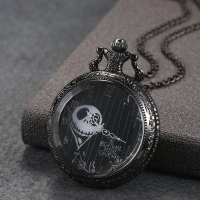 Jack Nightmare Before Christmas Antique Steampunk Pocket Watch - Unisex Gift Idea