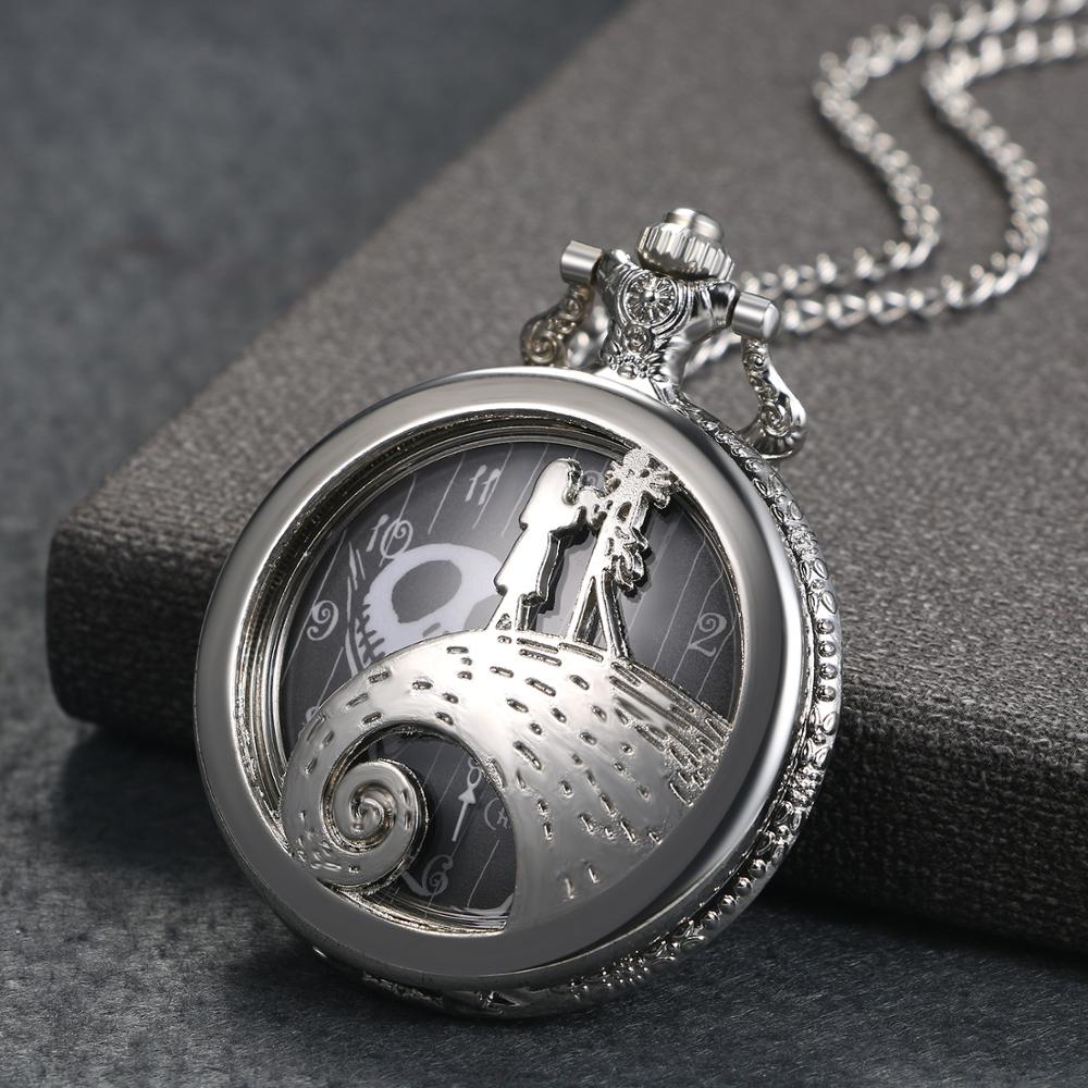 Jack Nightmare Before Christmas Antique Steampunk Pocket Watch - Unisex Gift Idea