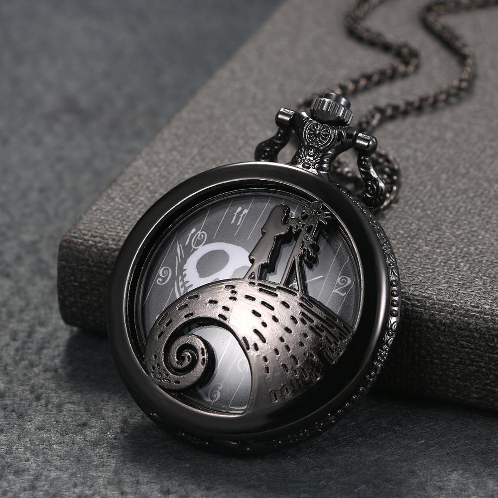Jack Nightmare Before Christmas Antique Steampunk Pocket Watch - Unisex Gift Idea
