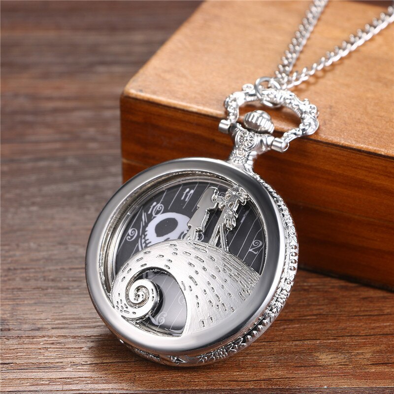 Jack Nightmare Before Christmas Antique Steampunk Pocket Watch - Unisex Gift Idea