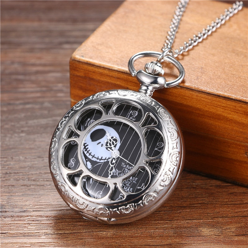 Jack Nightmare Before Christmas Antique Steampunk Pocket Watch - Unisex Gift Idea