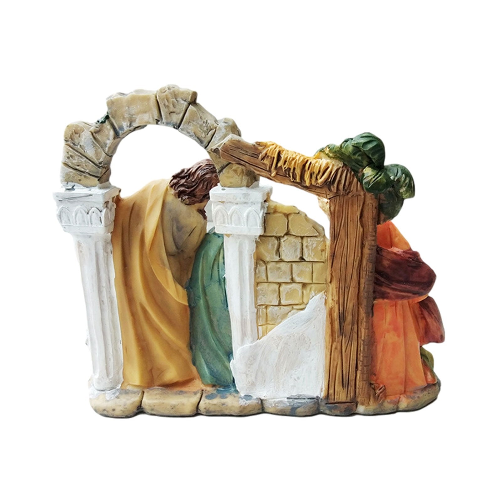 Nativity Sets For Christmas Indoor - Colorful Resin Christian Nativity Set