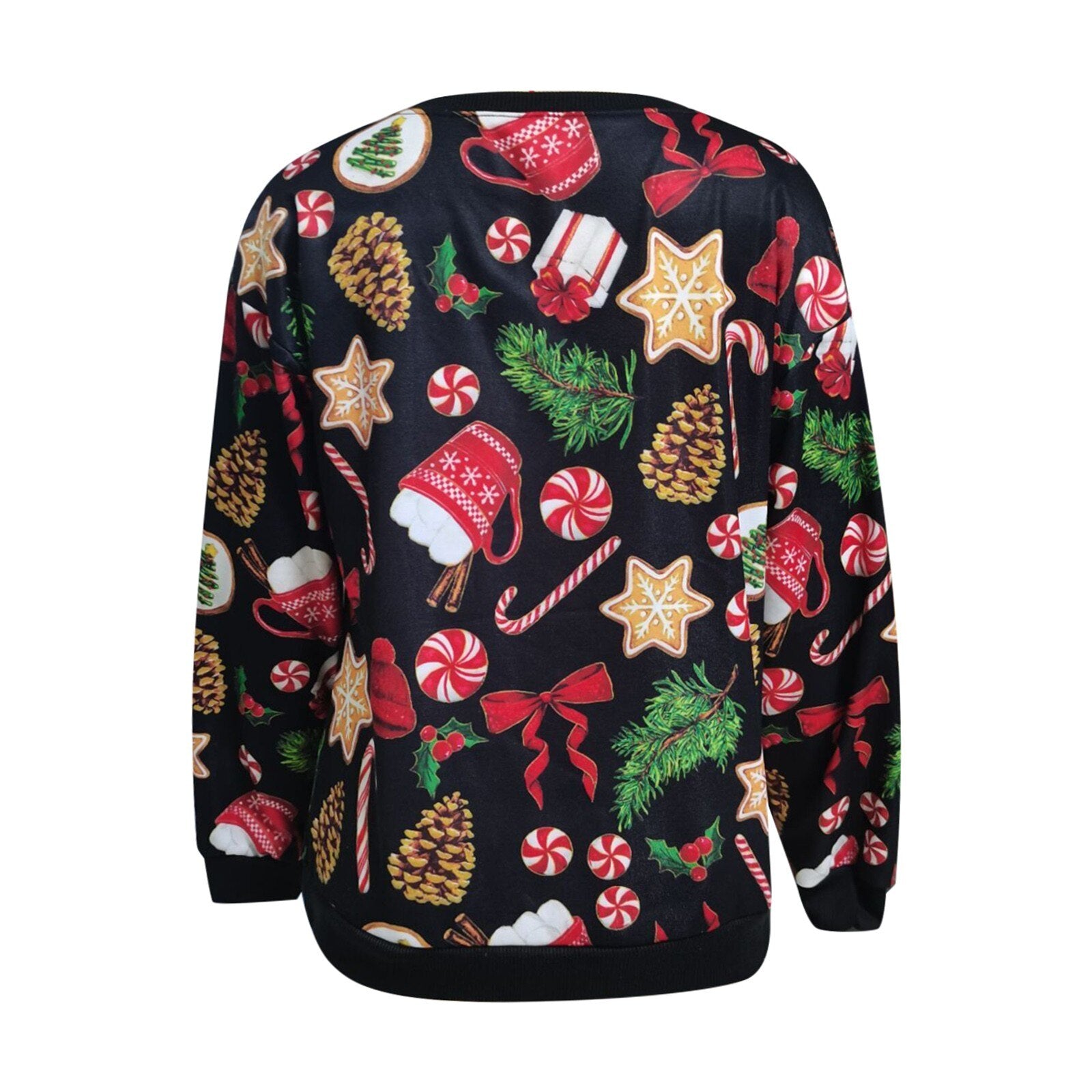 Women Casual Holiday Pattern Sweater