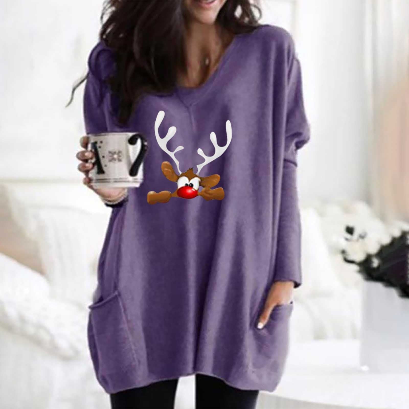 Women Christmas Deer Sweater