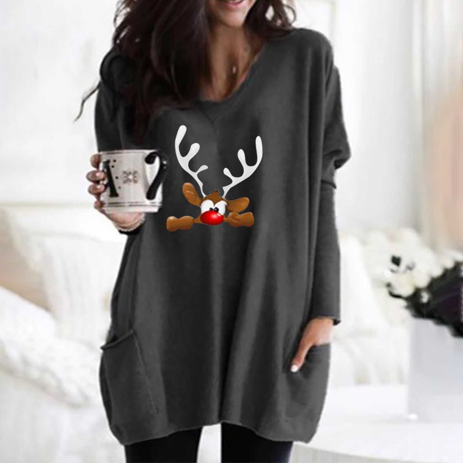 Women Christmas Deer Sweater
