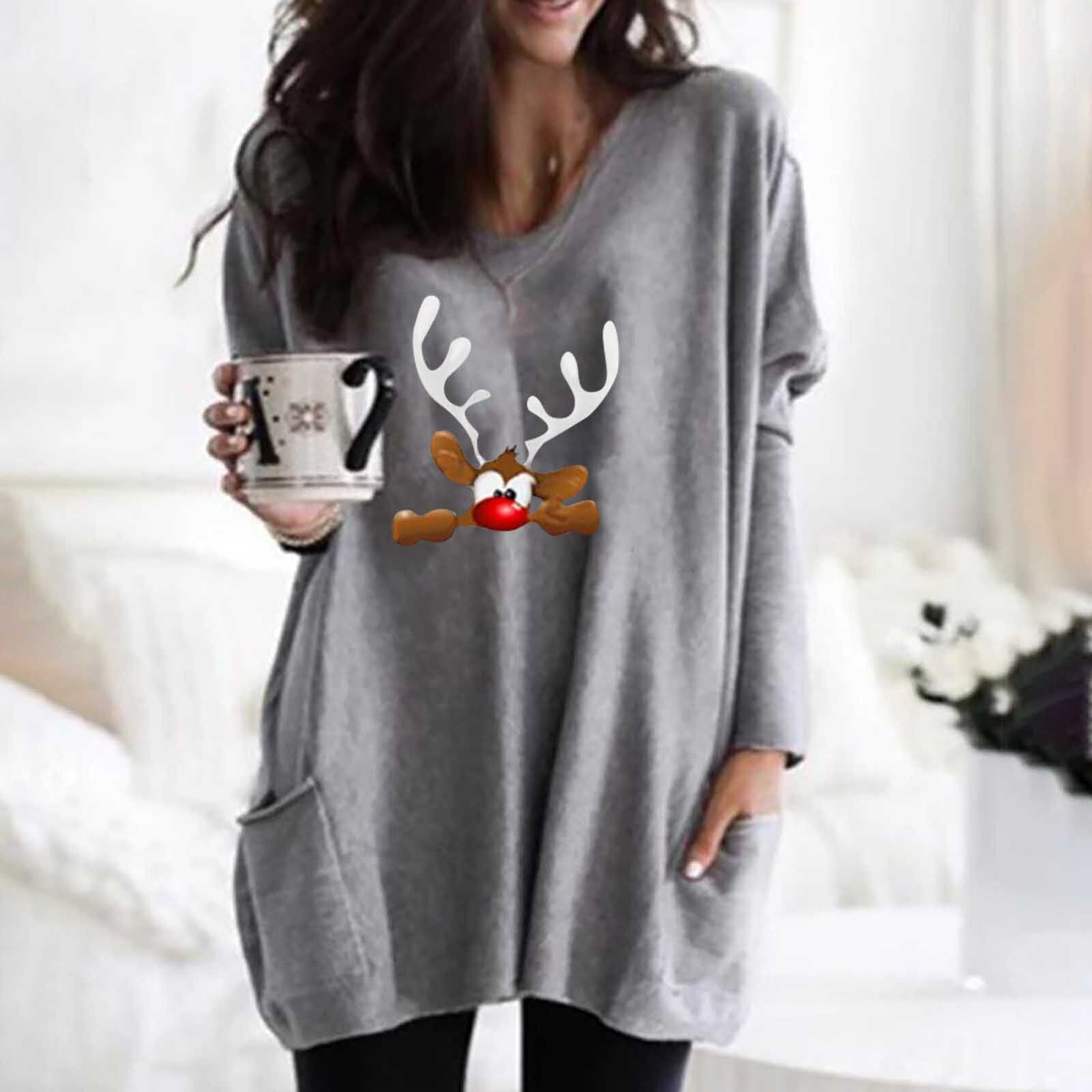 Women Christmas Deer Sweater