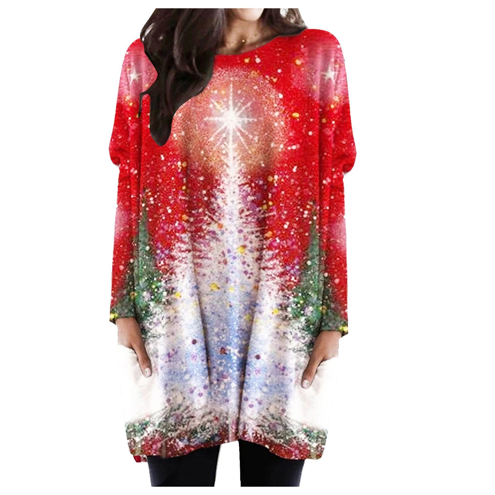Women's Christmas Print Sweater