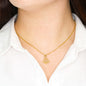 Anchor Heart Necklace With Special Message - Mother's Day Proverbs - Bay Slays