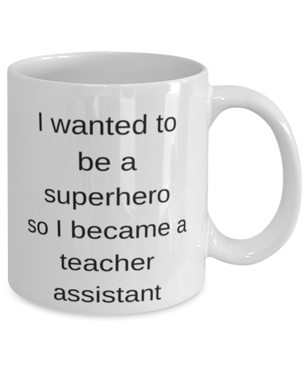 Teacher Assistant Superhero Coffee Mug