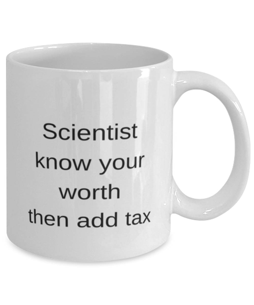 Scientist Know Your Worth Coffee Mug