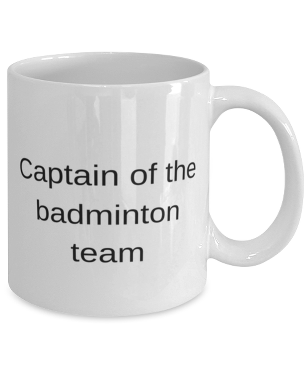 Captain of Badminton Coffee Mug