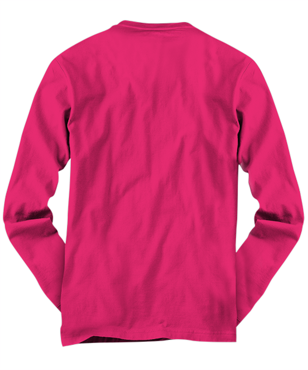 Kamala Harris Vice President Long Sleeve Shirt Heliconia - "I Love When I Wake Up And Kamala Harris is My Vice President"