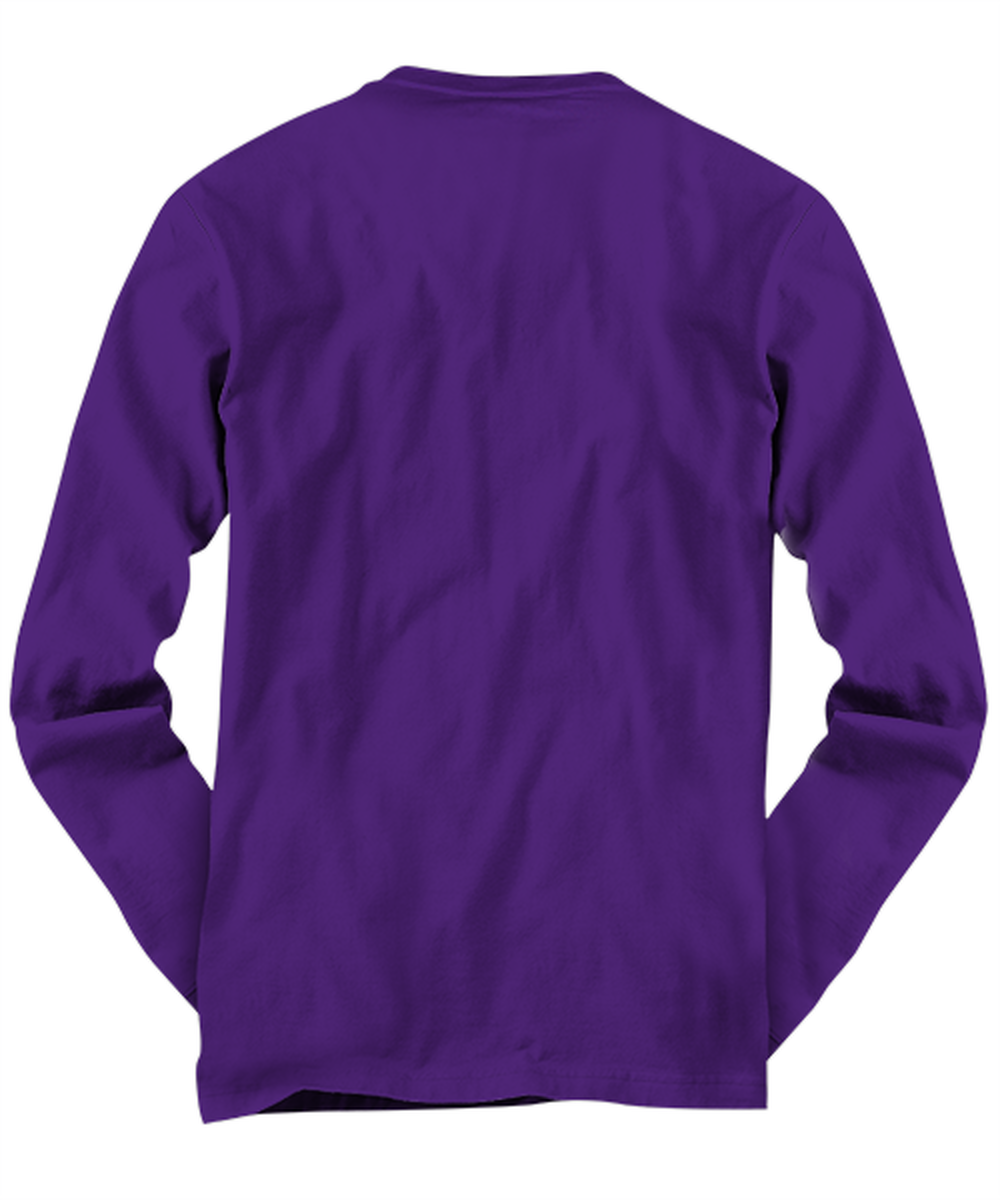 Funny Joe Biden Long Sleeve Shirt Purple - "Out With The Old, In With The New"