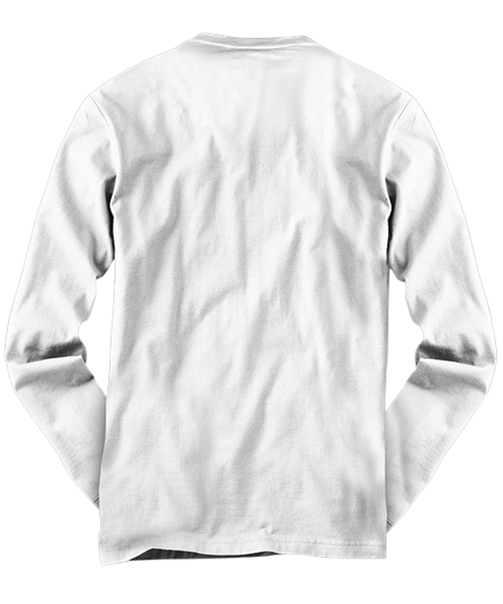 Funny Christmas Long Sleeve Shirt White - Oh The Virus Outside Is Frightful But This Wine is So Delightful Holiday Song Pun