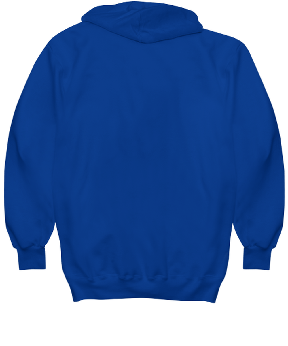 Funny Christmas Hoodie Royal Blue - Oh The Virus Outside Is Frightful But This Wine is So Delightful Holiday Song Pun