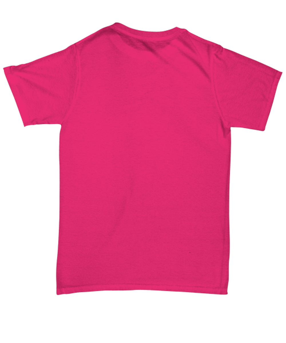 Funny Christmas Unisex T-Shirt Heliconia Pink - Oh The Virus Outside Is Frightful But This Wine is So Delightful Holiday Song Pun