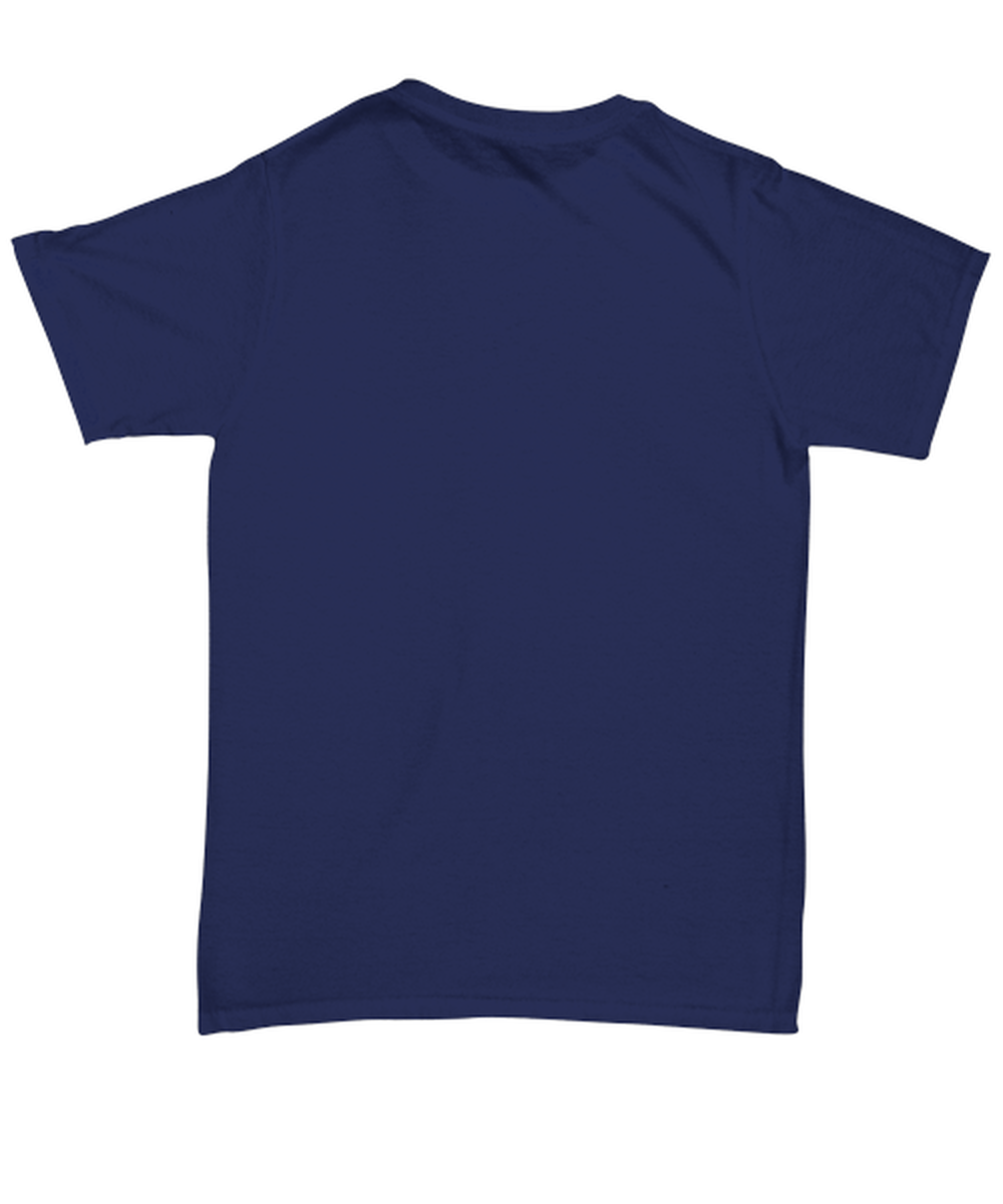 Funny Christmas Unisex T-Shirt Navy Blue - Oh The Virus Outside Is Frightful But This Beer is So Delightful Holiday Song Pun