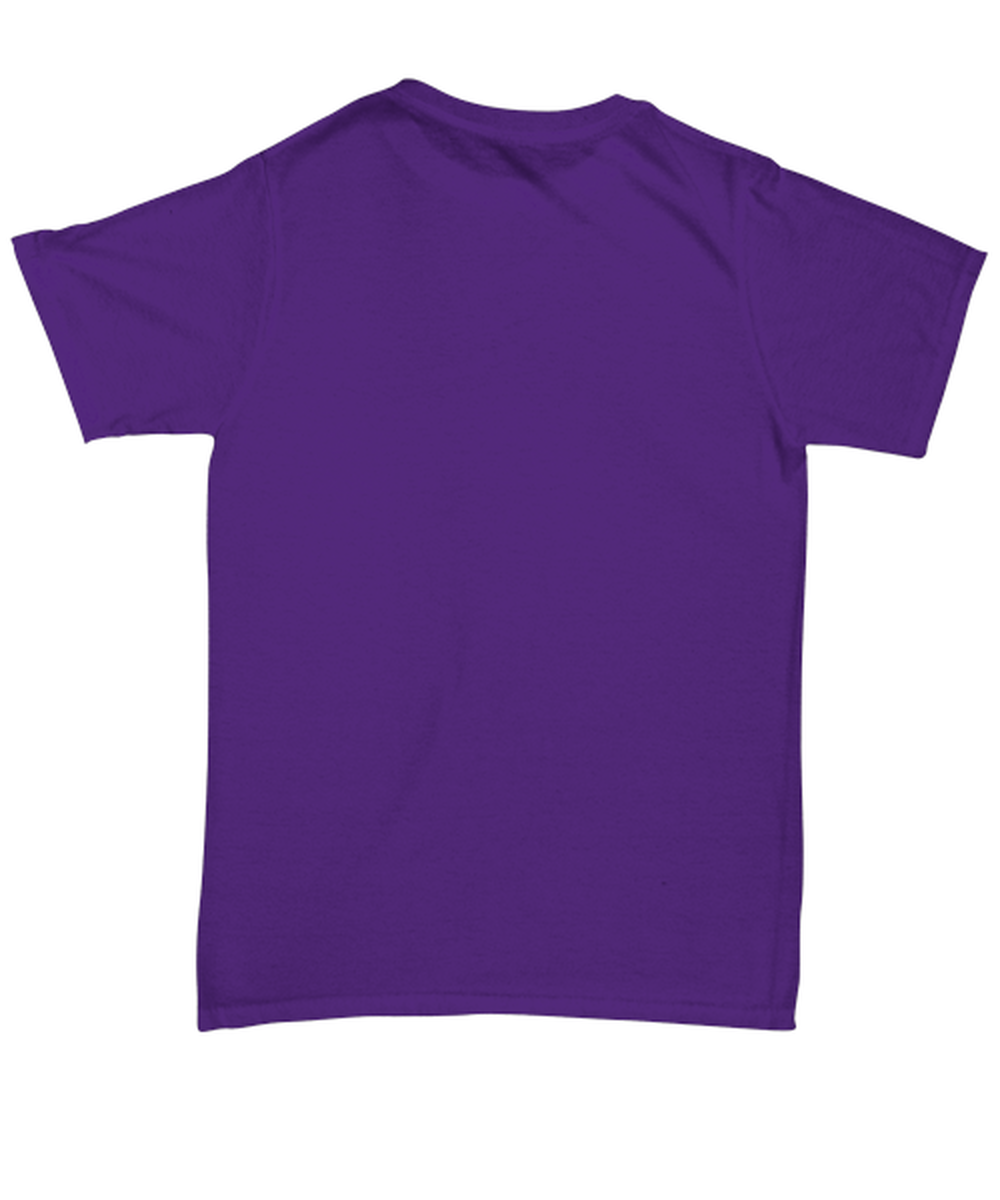 Funny Christmas Unisex T-Shirt Purple  - Oh The Virus Outside Is Frightful But This Beer is So Delightful Holiday Song Pun