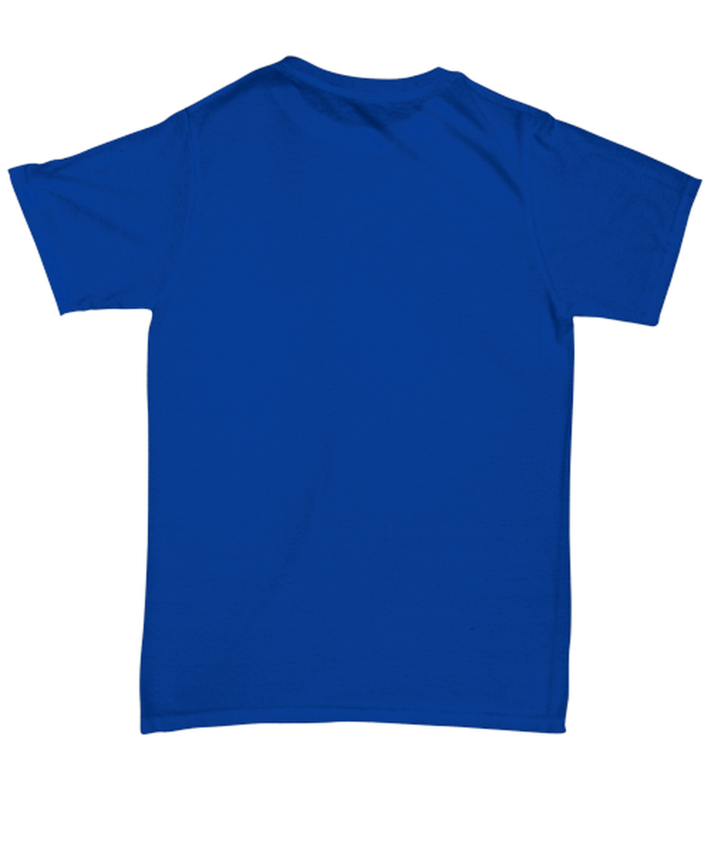 Funny Christmas Unisex T-Shirt Royal Blue - Oh The Virus Outside Is Frightful But This Beer is So Delightful Holiday Song Pun