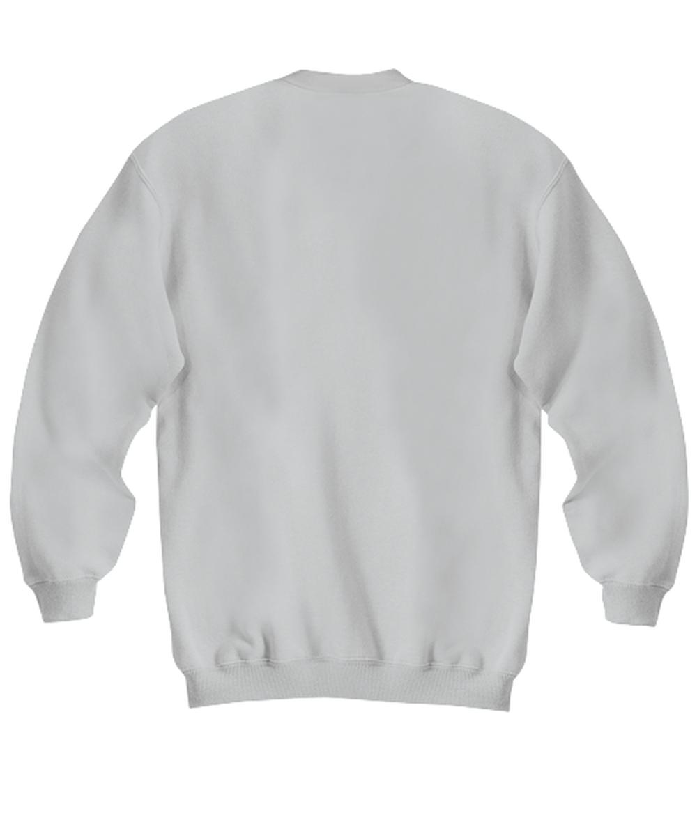 Funny Christmas Sweatshirt Ash Gray - Oh The Virus Outside Is Frightful But This Wine is So Delightful Holiday Song Pun