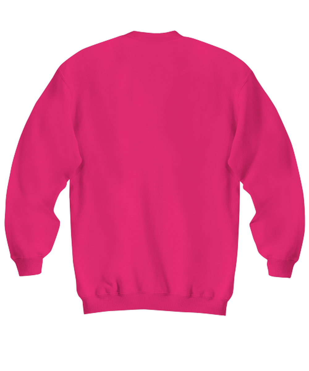 Funny Christmas Sweatshirt Heliconia Pink - Oh The Virus Outside Is Frightful But This Wine is So Delightful Holiday Song Pun
