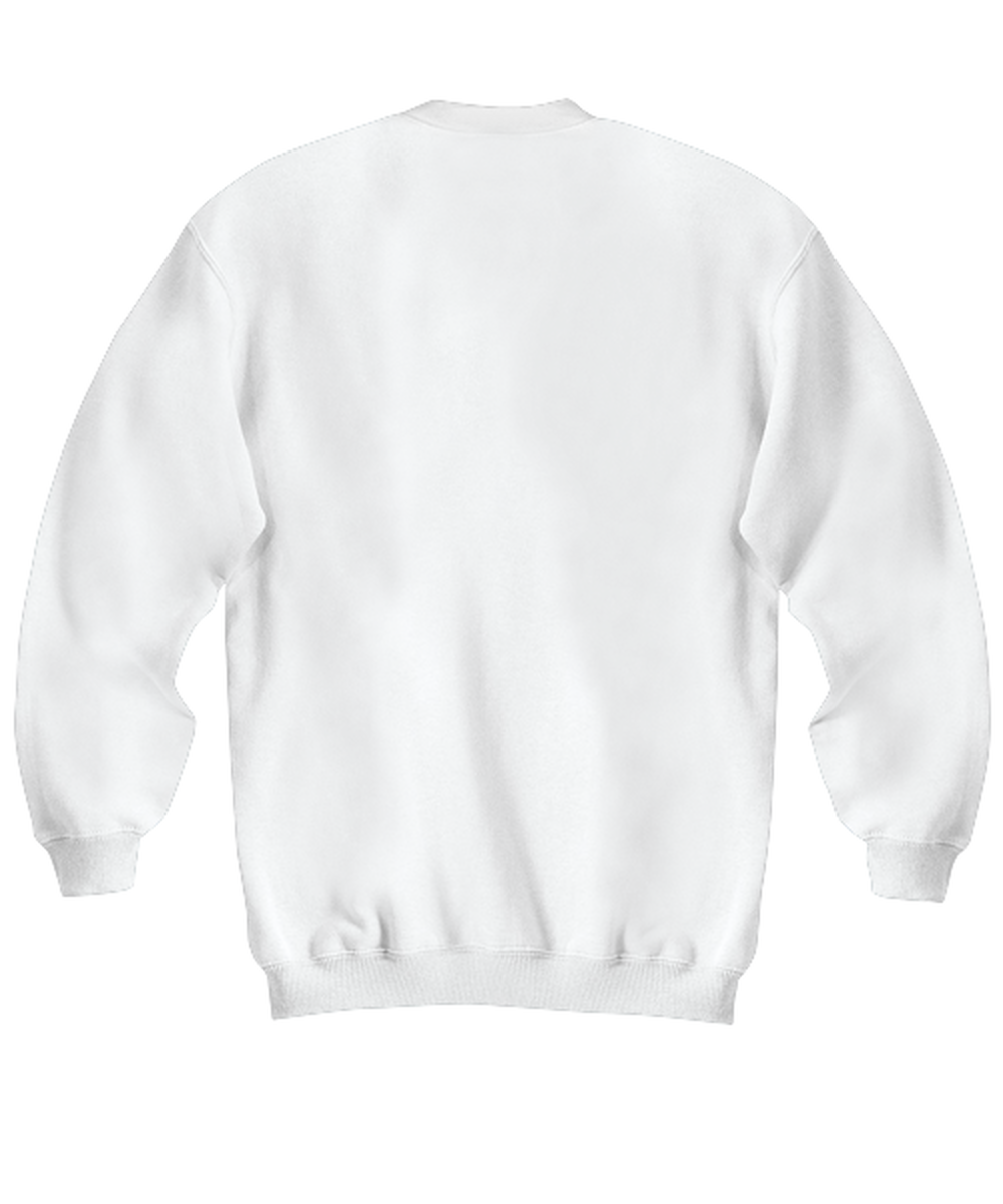 Funny Christmas Sweatshirt White - Oh The Virus Outside Is Frightful But This Wine is So Delightful Holiday Song Pun