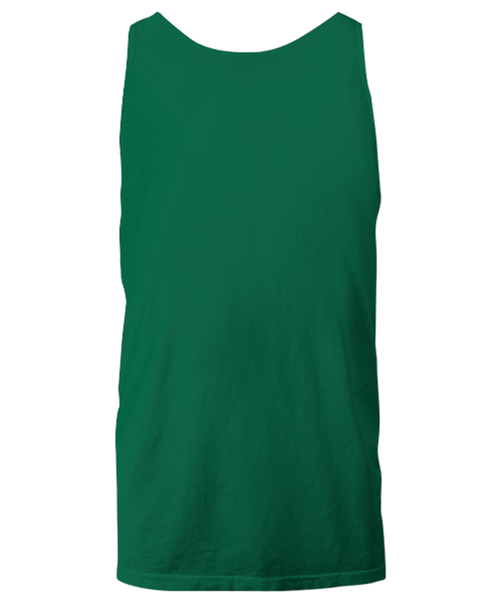 Funny Christmas Unisex Tank Top Green - Oh The Virus Outside Is Frightful But This Wine is So Delightful Holiday Song Pun