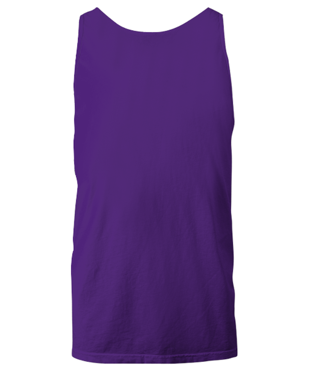 Funny Christmas Unisex Tank Top Purple - Oh The Virus Outside Is Frightful But This Wine is So Delightful Holiday Song Pun