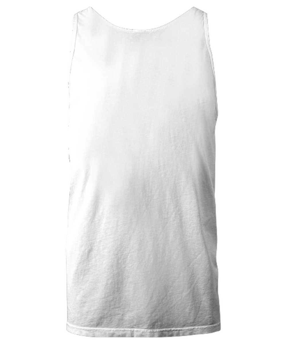 Funny Christmas Unisex Tank Top White - Oh The Virus Outside Is Frightful But This Wine is So Delightful Holiday Song Pun