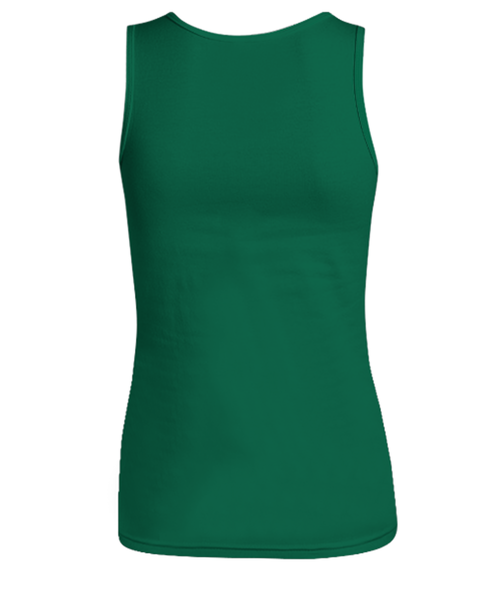 Funny Christmas Women's Tank Top Green  - Oh The Virus Outside Is Frightful But This Beer is So Delightful Holiday Song Pun