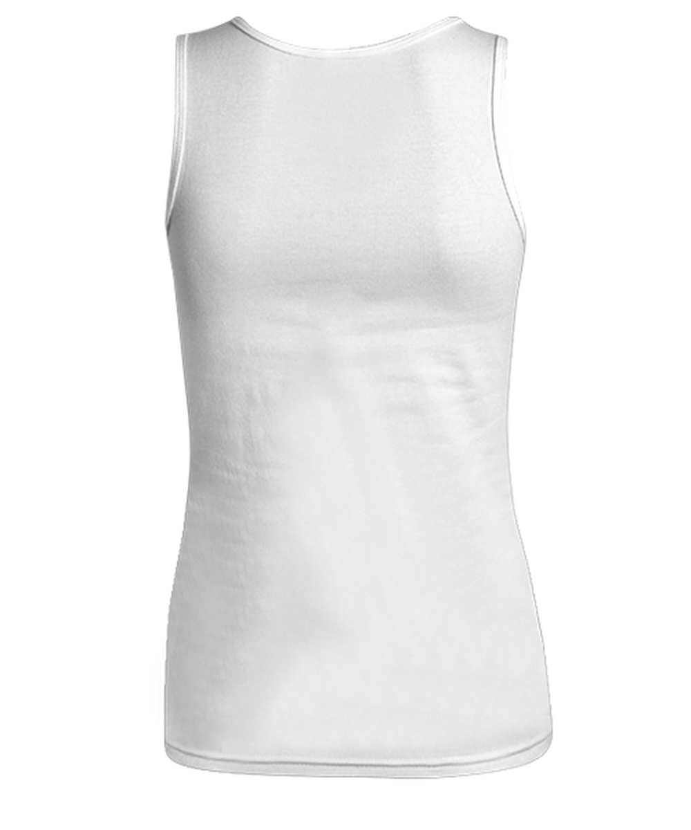 Funny Christmas Women's Tank Top White  - Oh The Virus Outside Is Frightful But This Beer is So Delightful Holiday Song Pun