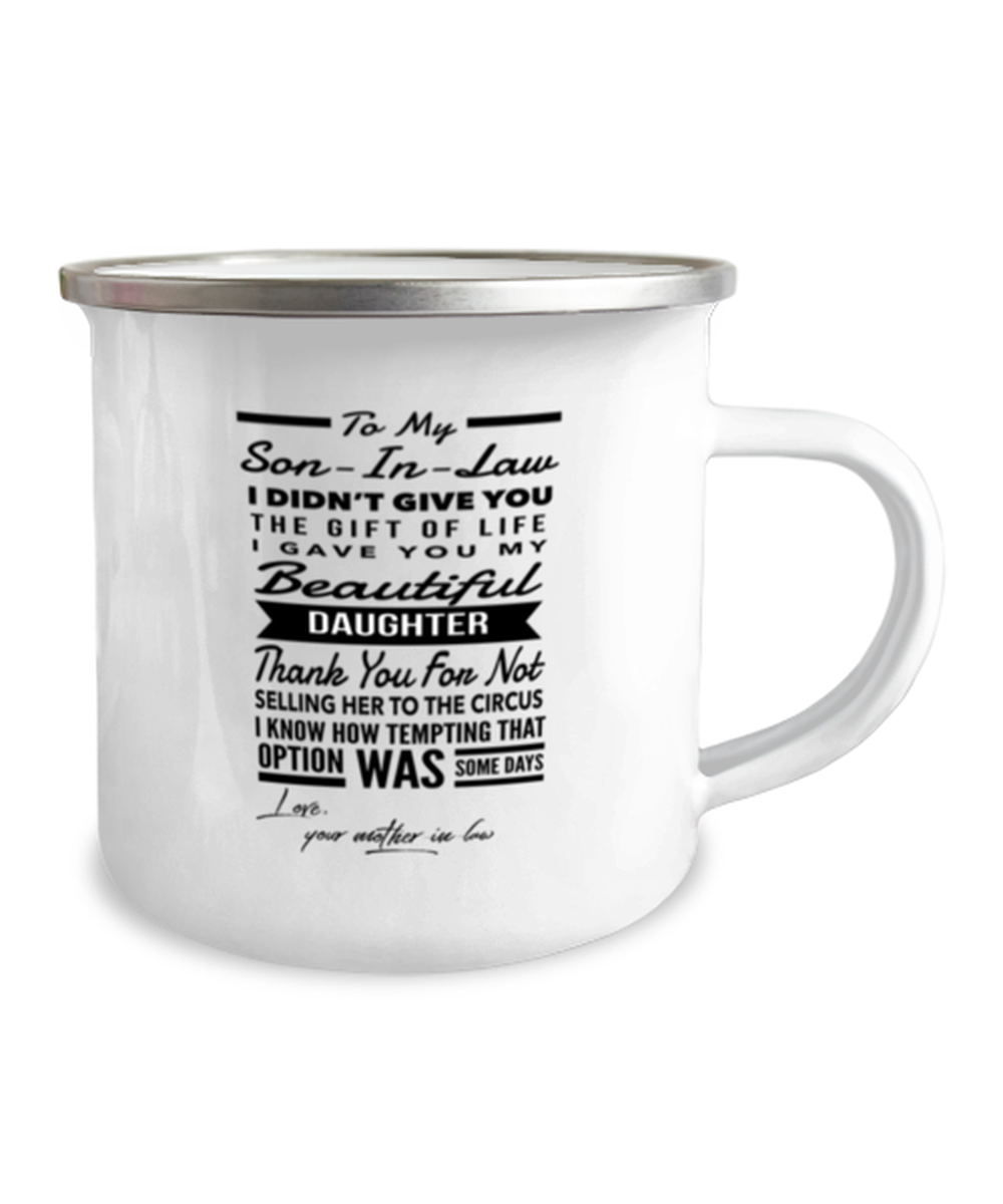 Son-In-Law From Mother-In-Law Camper Mug 12oz