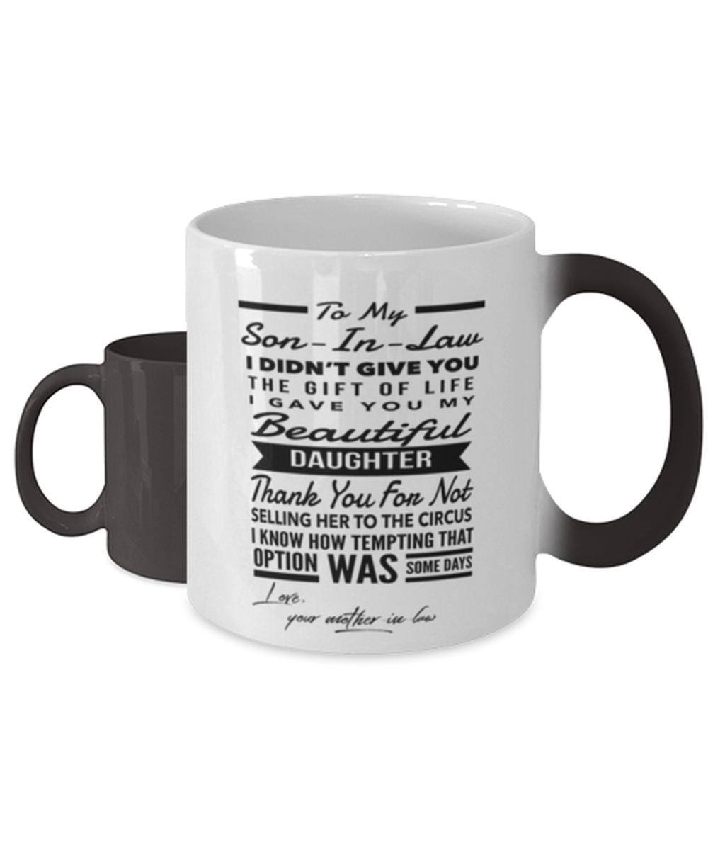 Son-In-Law From Mother-In-Law Coffee Mug Color Changing