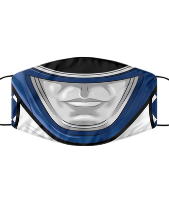 Halloween Face Mask - Horror Mask - Reusable & Washable 2 Layers Germ Protection