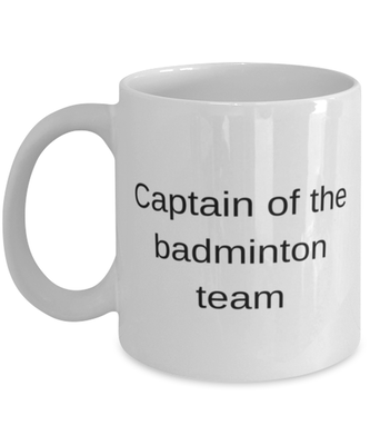 Captain of Badminton Coffee Mug