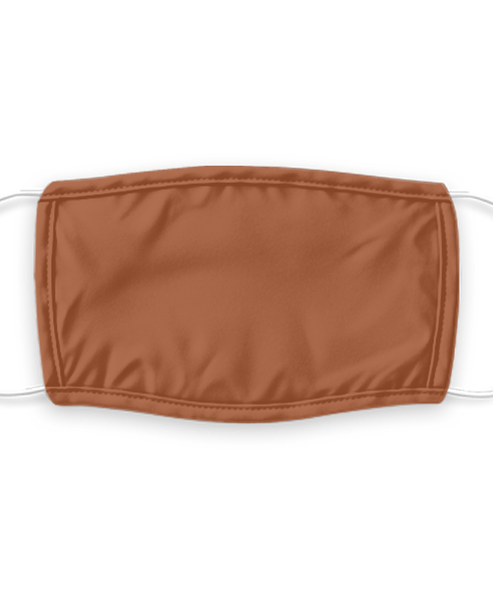 Brown Face Mask, Reusable Face Mask, Washable Face Mask , 7 Layer Germ Protection, Fashion Face Covering
