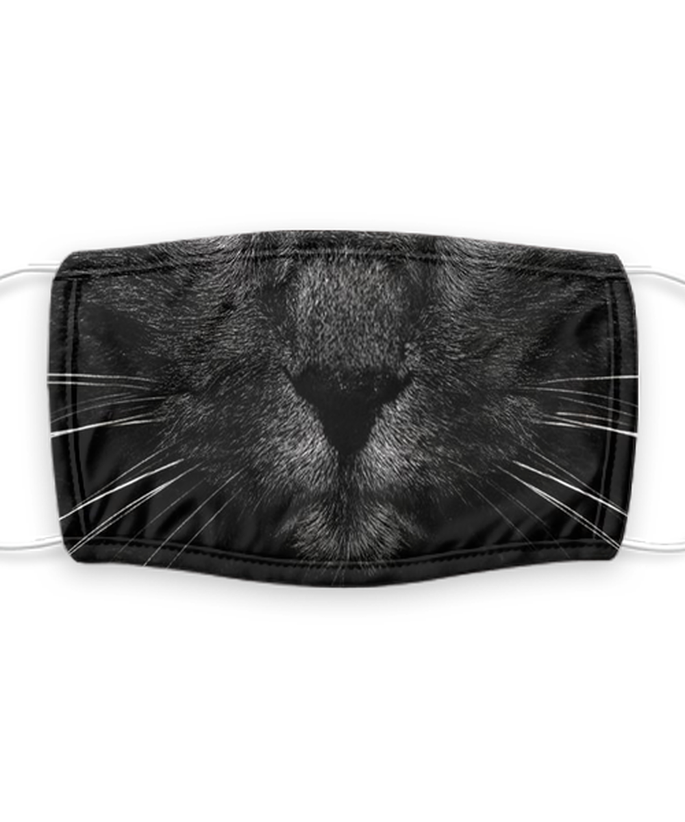 Cat Face Mask Reusable - Reusable, Washable w/ Filter - 7 Layers Germ Protection
