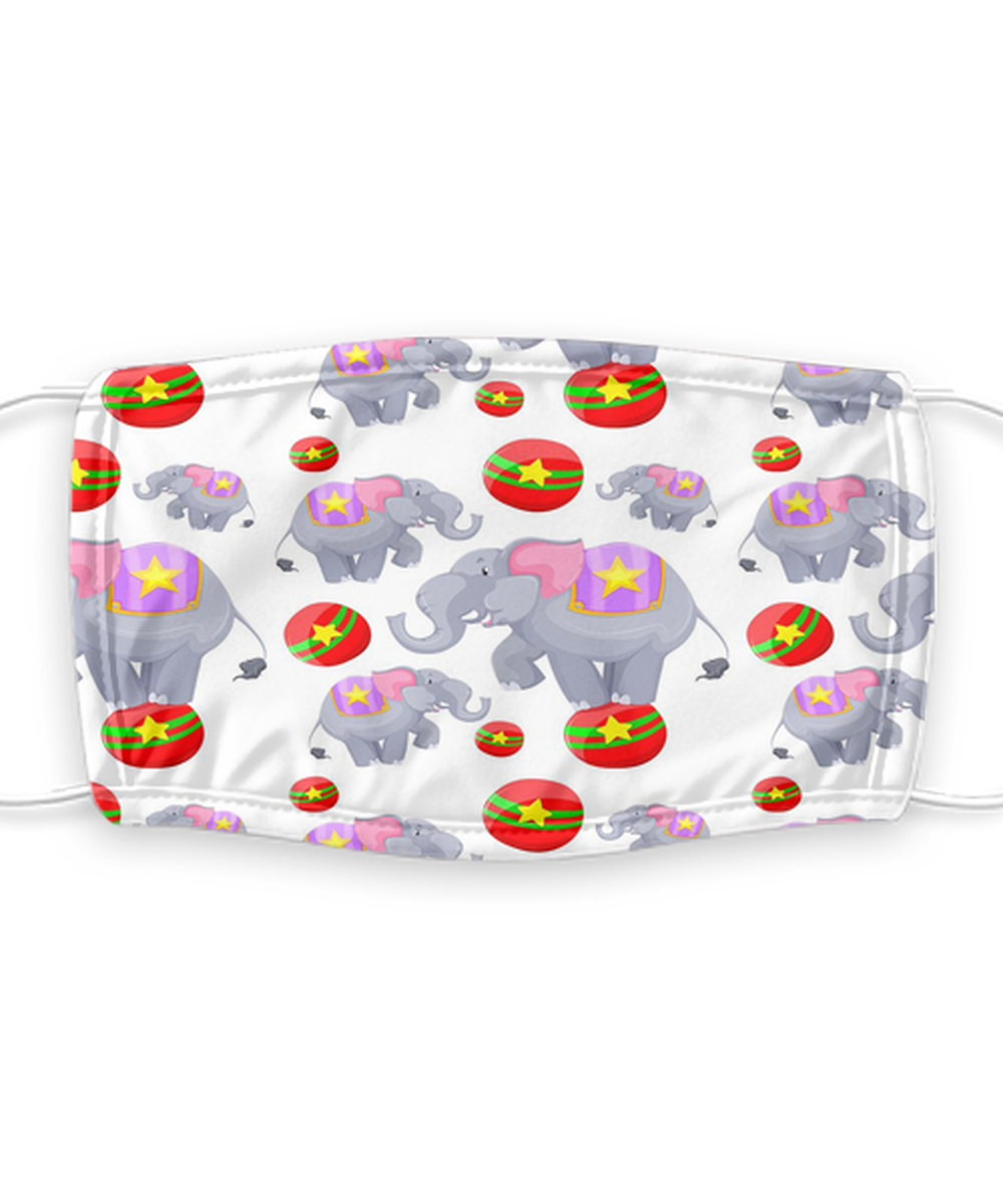 Elephant Face Mask - Reusable, Washable w/ Filter - 7 Layers Germ Protection