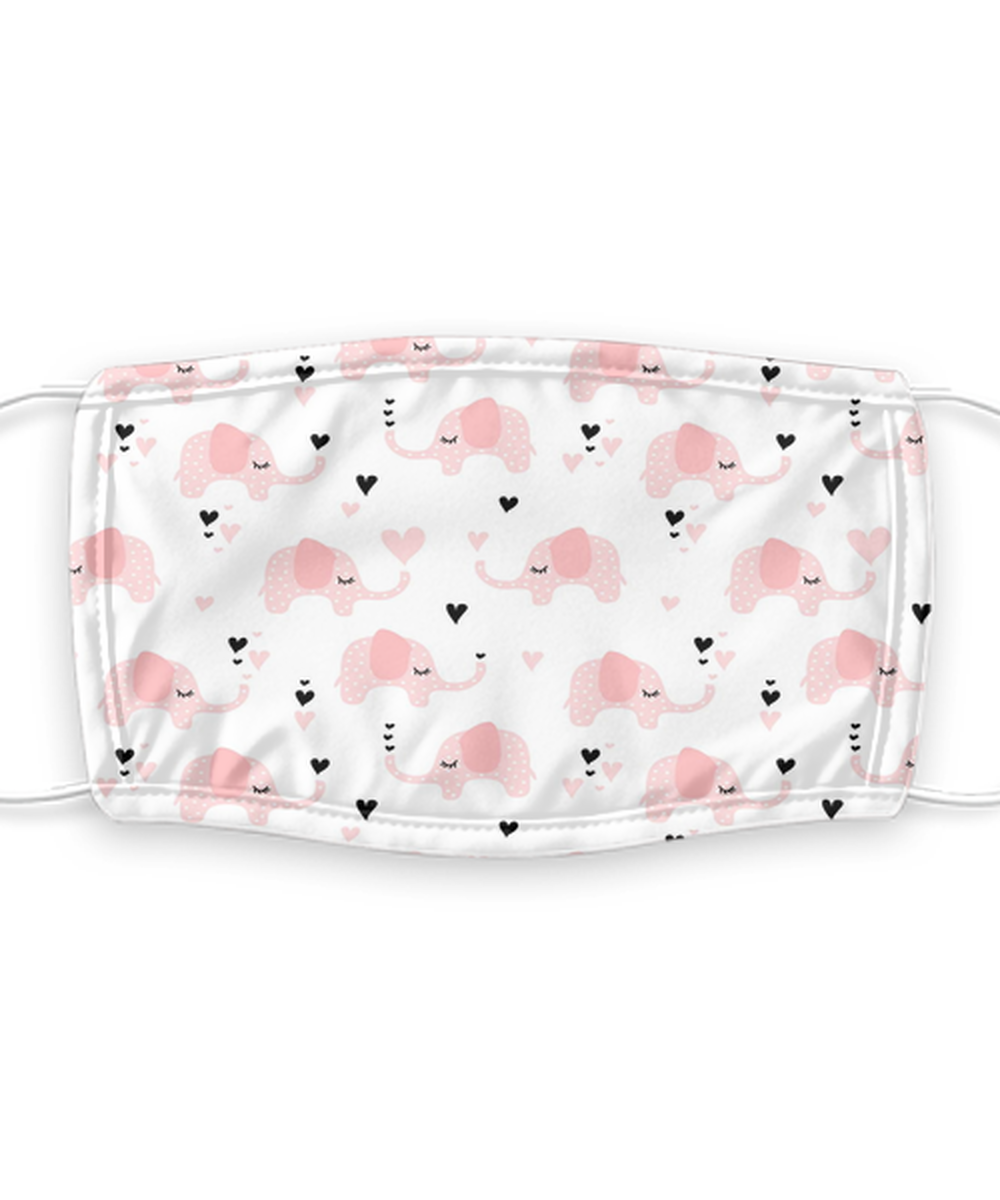 Elephant Face Mask - Reusable, Washable w/ Filter - 7 Layers Germ Protection